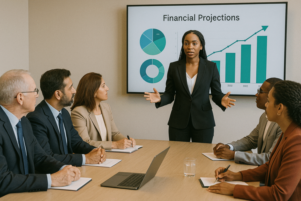 Female CEO exercising governance