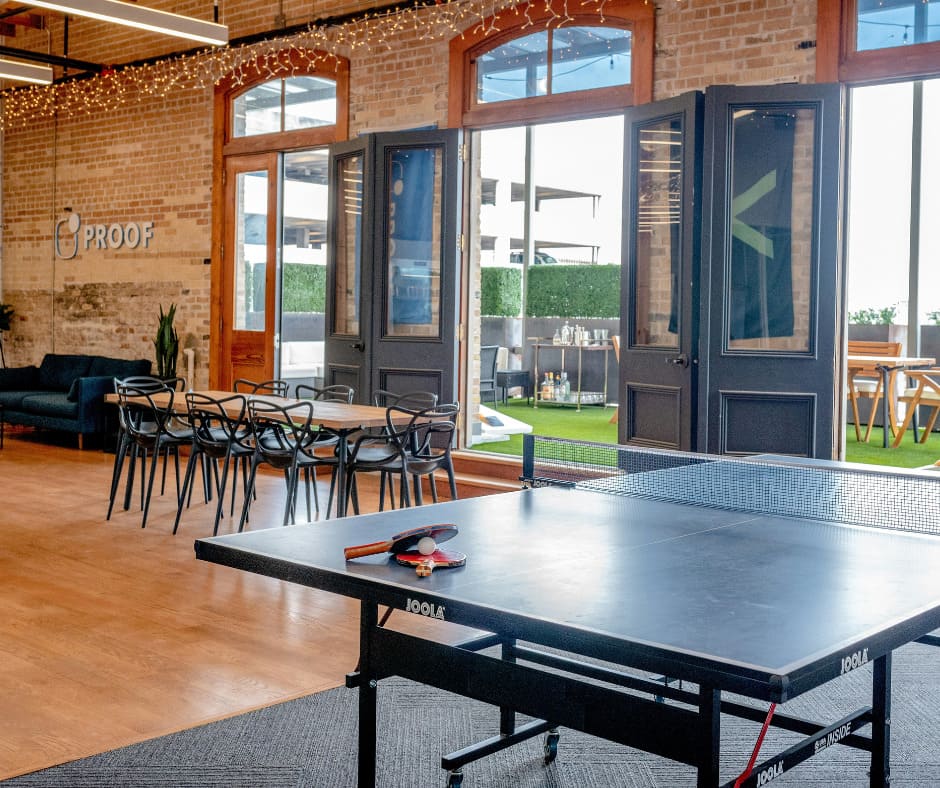 open working space
